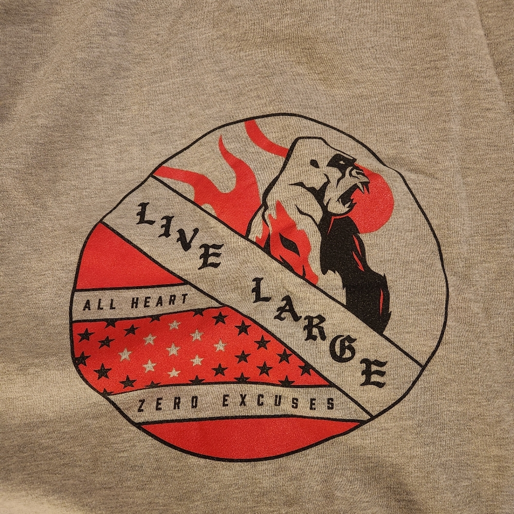 Live Large heavyweight hoodie